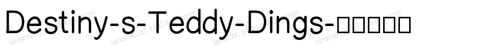 Destiny-s-Teddy-Dings字体转换