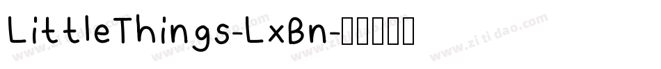 LittleThings-LxBn字体转换