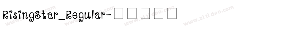 RisingStar_Regular字体转换