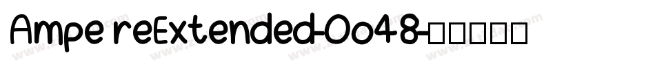 AmpereExtended-Oo48字体转换