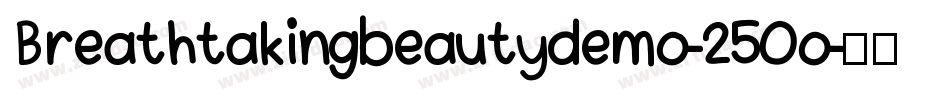 Breathtakingbeautydemo-25Oo字体转换
