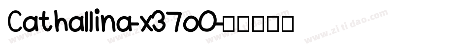 Cathallina-x37oO字体转换