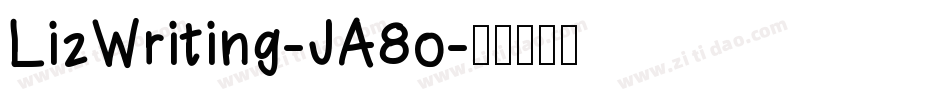 LizWriting-JA8o字体转换