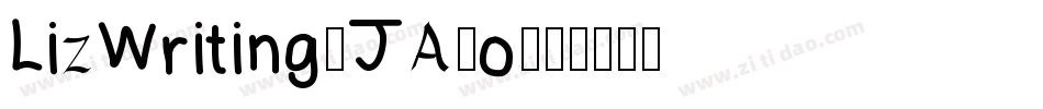 LizWriting-JA8o字体转换