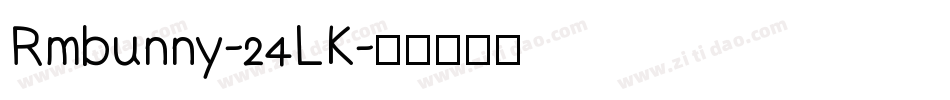 Rmbunny-24LK字体转换