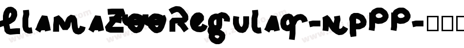 LlamaZooRegular-npPP字体转换