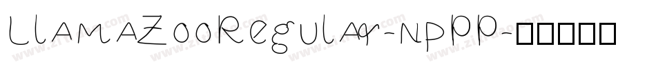 LlamaZooRegular-npPP字体转换