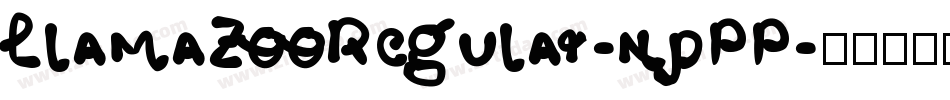 LlamaZooRegular-npPP字体转换