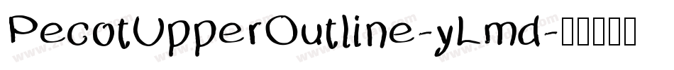 PecotUpperOutline-yLmd字体转换