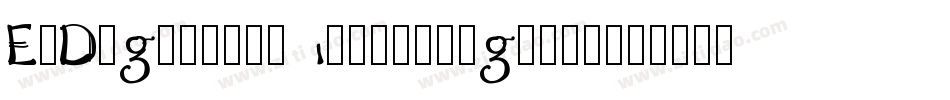 E4DigitalV2HollowRegular-XRLo字体转换