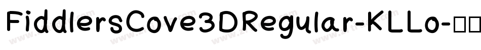 FiddlersCove3DRegular-KLLo字体转换