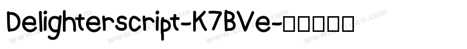 Delighterscript-K7BVe字体转换