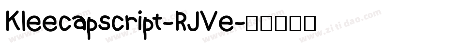 Kleecapscript-RJVe字体转换