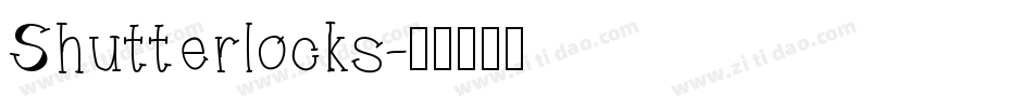 Shutterlocks字体转换