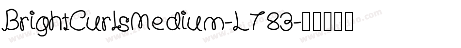 BrightCurlsMedium-L783字体转换