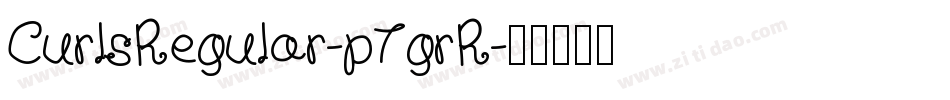 CurlsRegular-p7grR字体转换