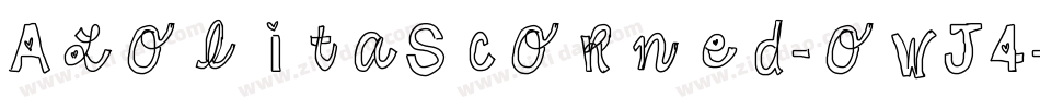 ALolitaScorned-owJ4字体转换