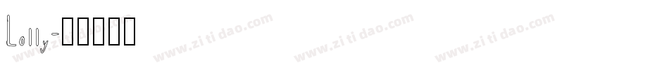 Lolly字体转换
