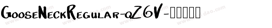 GooseNeckRegular-qZ6V字体转换
