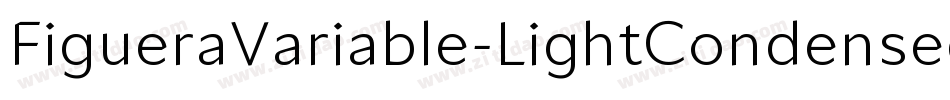 FigueraVariable-LightCondensed字体转换