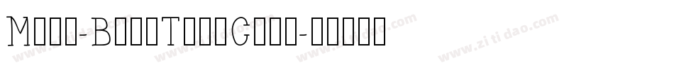 Mesa-BoldTallCaps字体转换