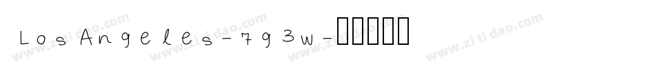 LosAngeles-7g3w字体转换