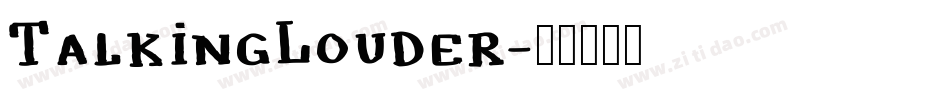 TalkingLouder字体转换