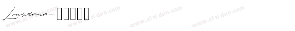 Lousitania字体转换