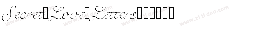 Secret-Love-Letters字体转换