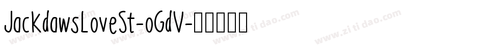 JackdawsLoveSt-oGdV字体转换