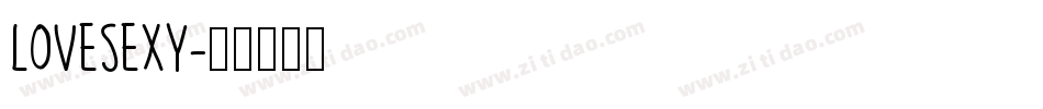 LOVESEXY字体转换