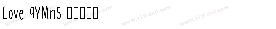 Love-9YMn5字体转换
