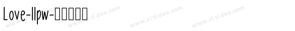 Love-llpw字体转换