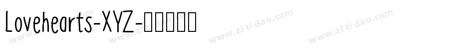 Lovehearts-XYZ字体转换