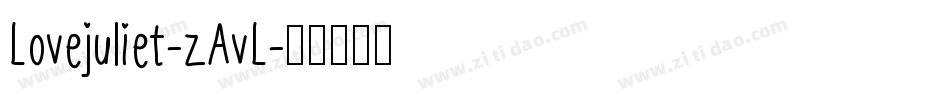 Lovejuliet-zAvL字体转换