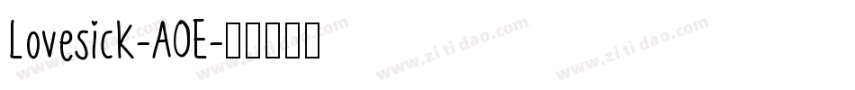 Lovesick-AOE字体转换
