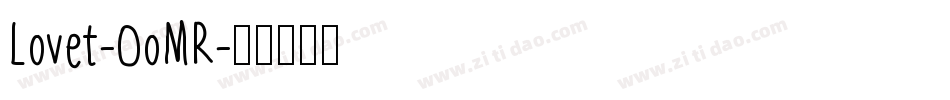 Lovet-0oMR字体转换