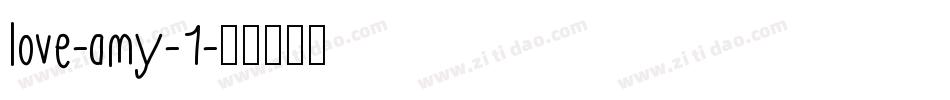 love-amy-1字体转换