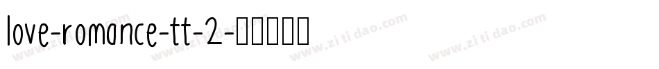 love-romance-tt-2字体转换