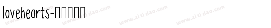 lovehearts字体转换