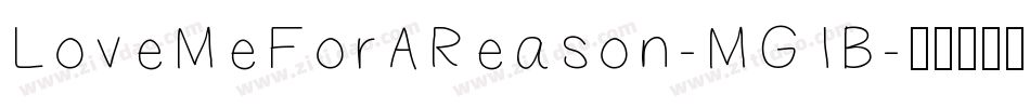LoveMeForAReason-MG1B字体转换