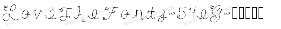 LoveTheFonts-54eG字体转换