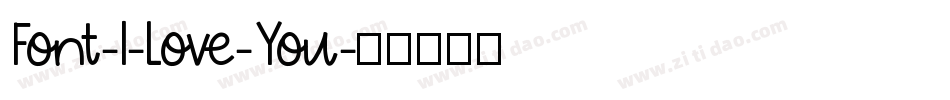 Font-I-Love-You字体转换