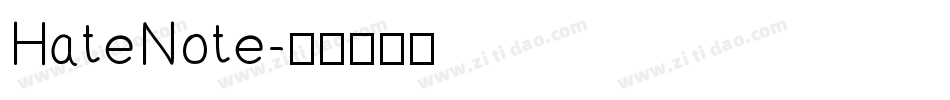 HateNote字体转换