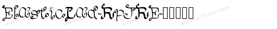 ElasticLad-RpJRE字体转换