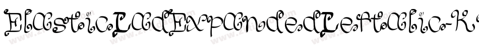 ElasticLadExpandedLeftalic-K7W6W字体转换