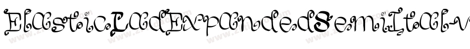 ElasticLadExpandedSemiItal-vmgMZ字体转换