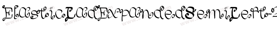 ElasticLadExpandedSemiLeft-2Og2W字体转换