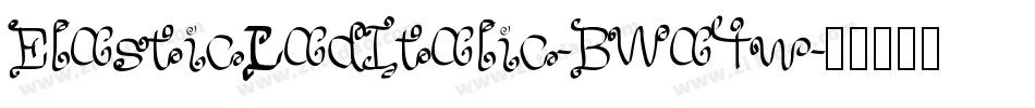 ElasticLadItalic-BWa4w字体转换