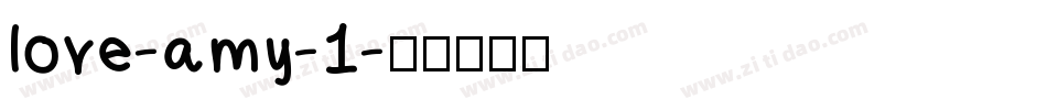 love-amy-1字体转换